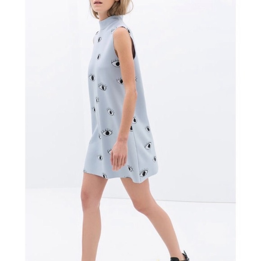 NWOT Zara Eye Print Dress